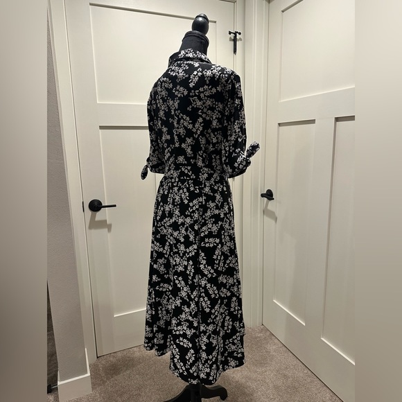 Calvin Klein Floral Printed Midi Shirt Dress - Picture 5 of 10